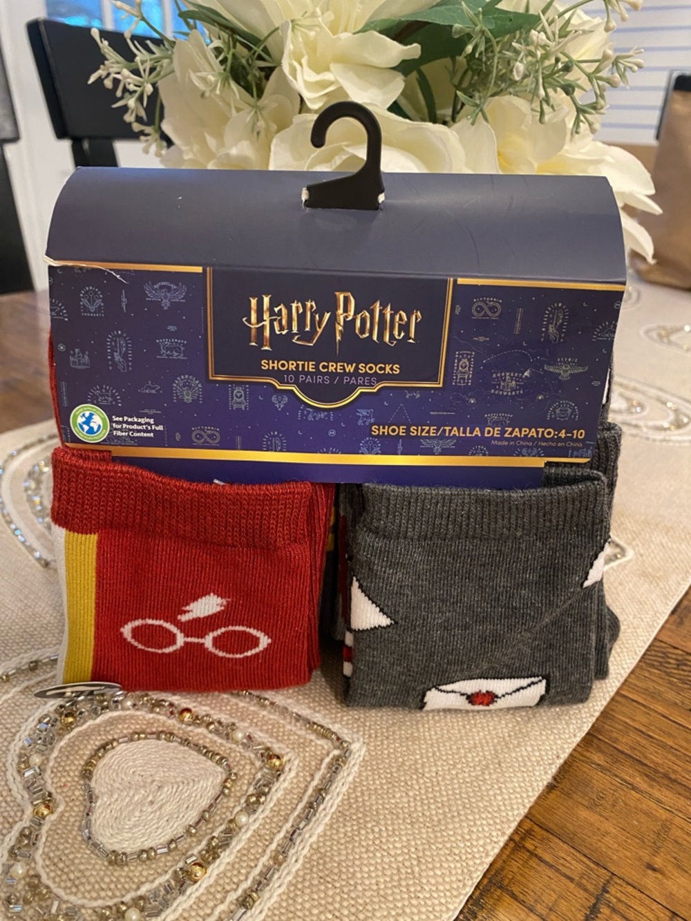Harry Potter Women’s Shortie Crew Socks - 10 pk
